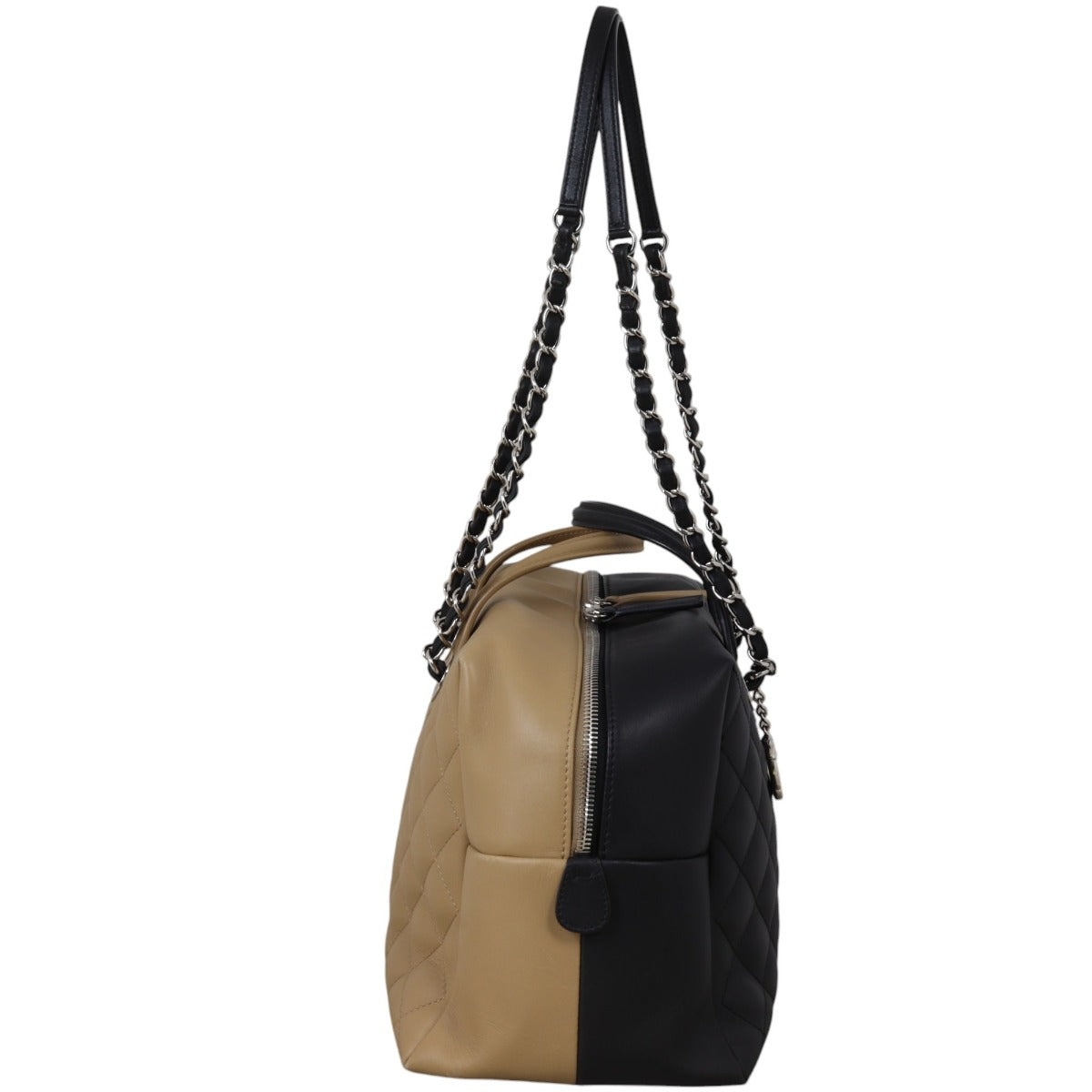Chanel CC Bicolour Bowling Bag