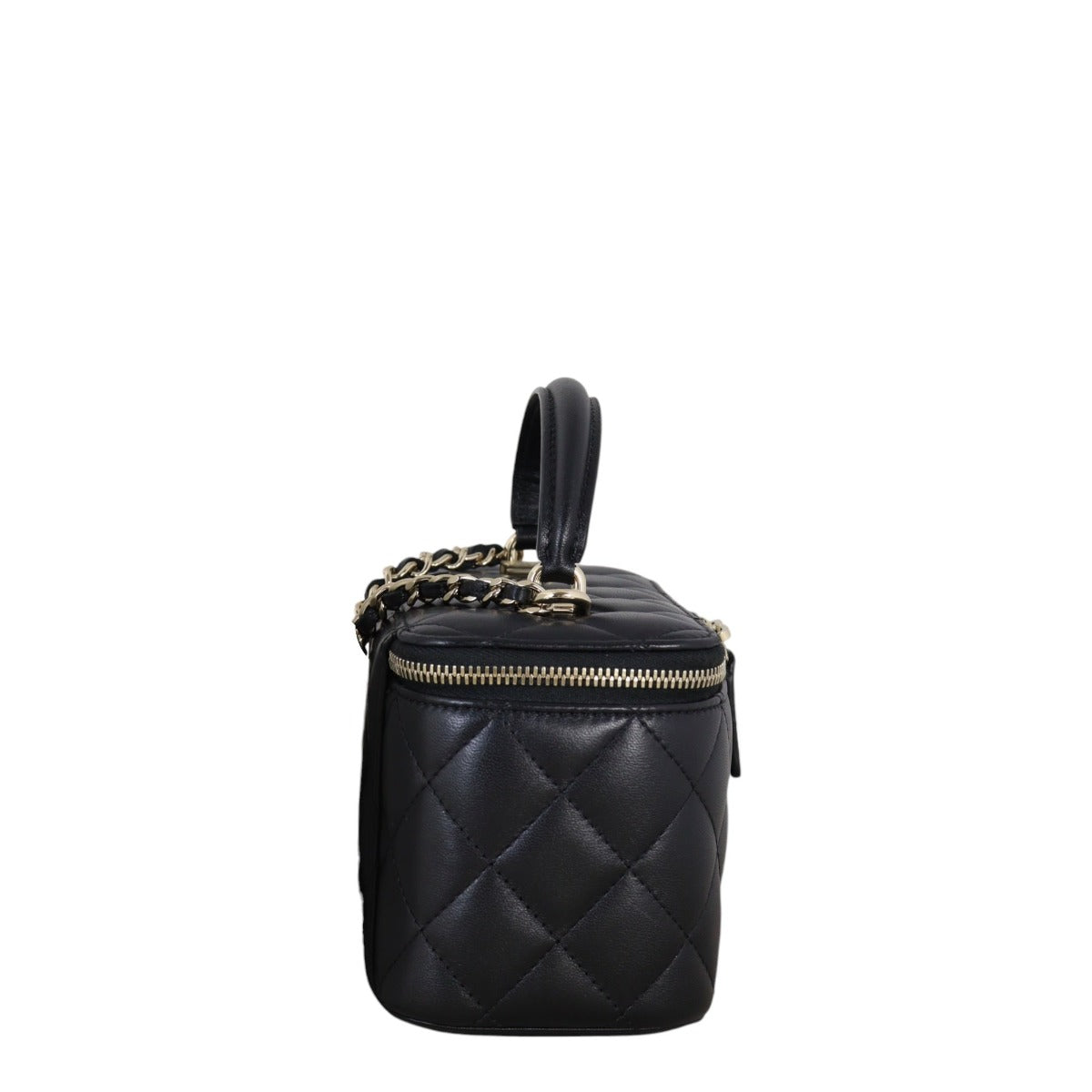 Chanel Top Handle Vanity Case Chain Bag Small