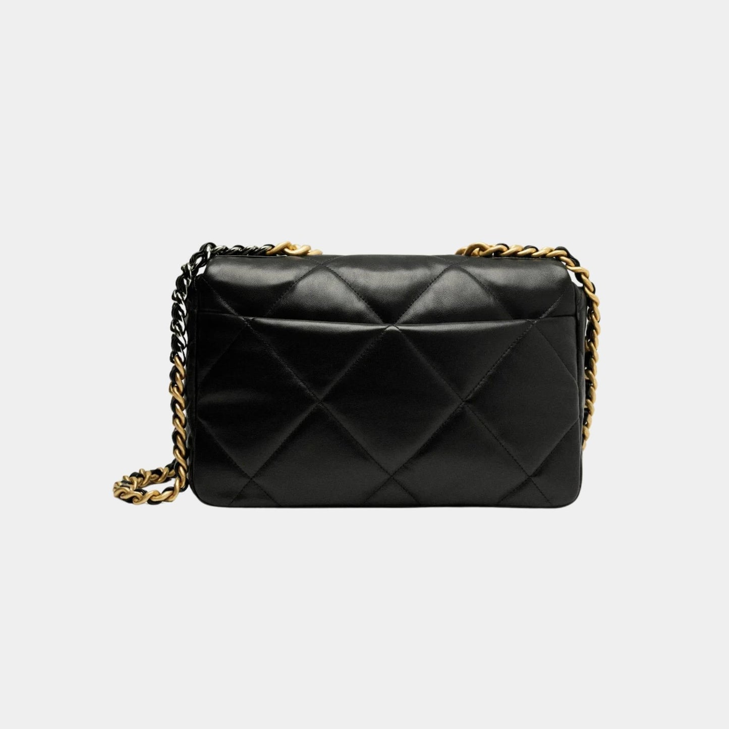CHANEL 19 Large Handbag Shiny Lambskin