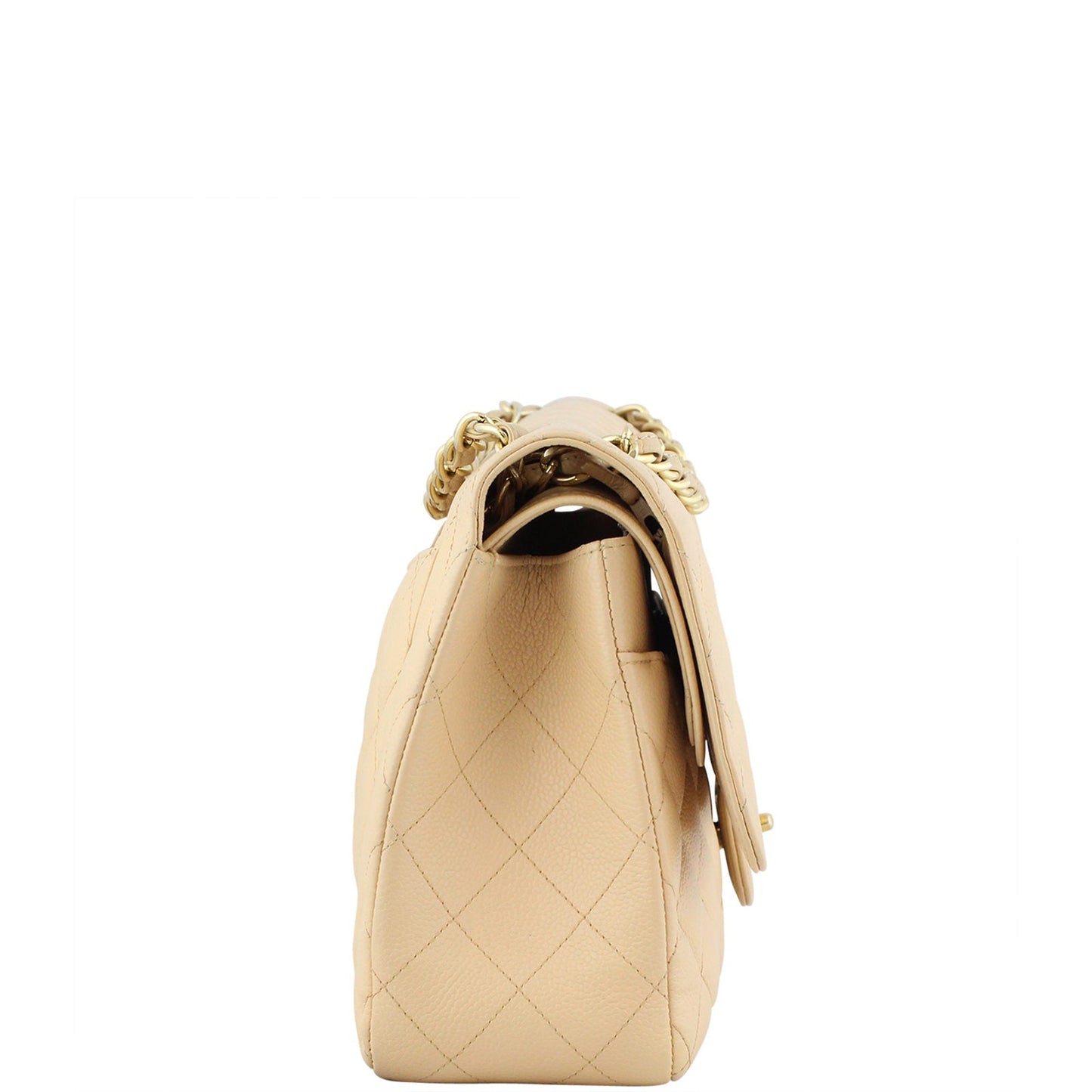 Chanel Classic Double Flap Jumbo | Beige Gold Hardware