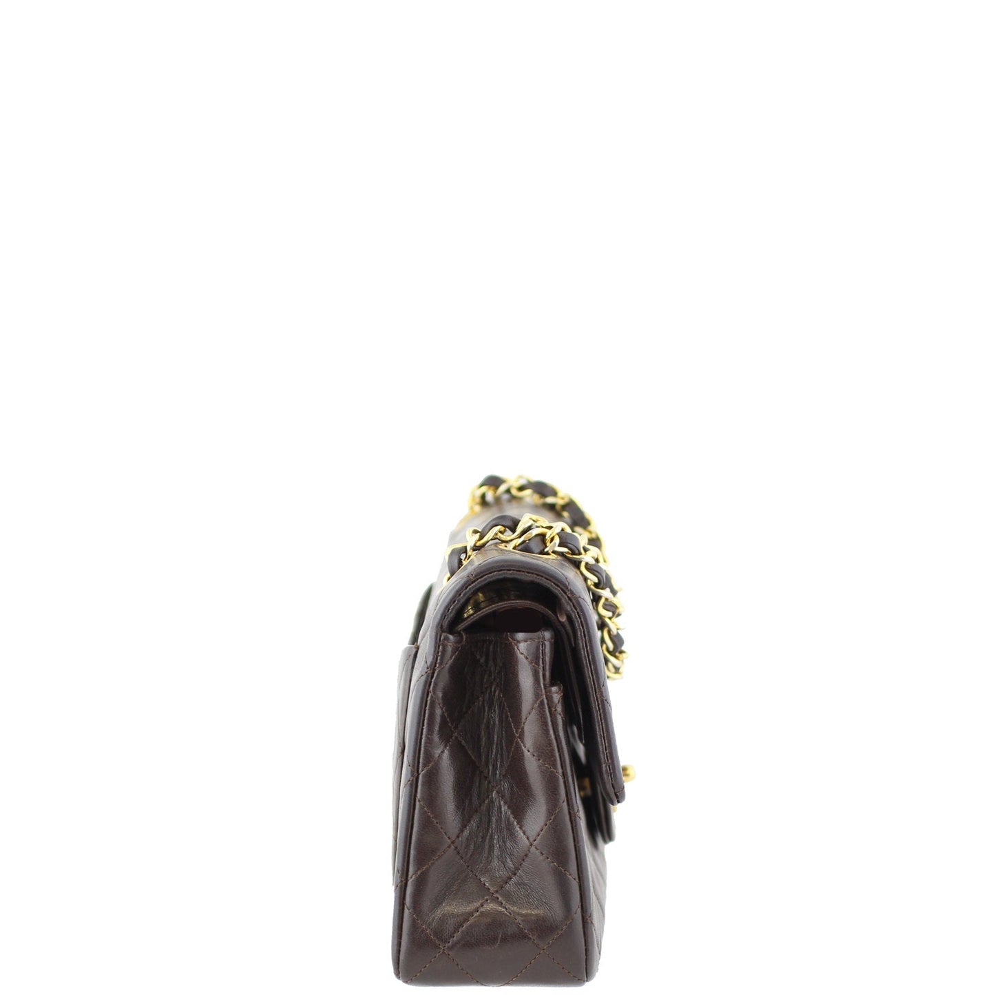 Chanel Vintage Classic Double Flap Small | Brown 1 Series