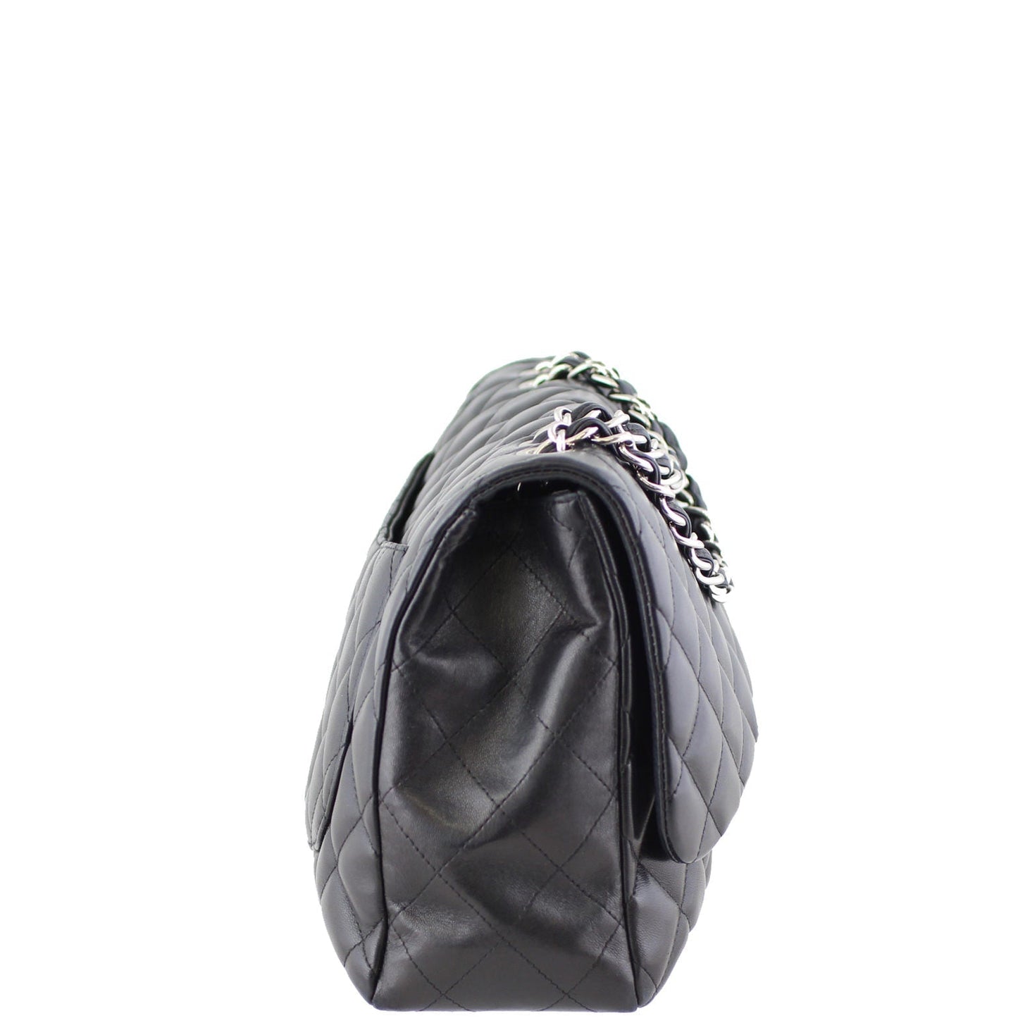 Chanel Classic Single Flap Jumbo | Black Lambskin 13 Series