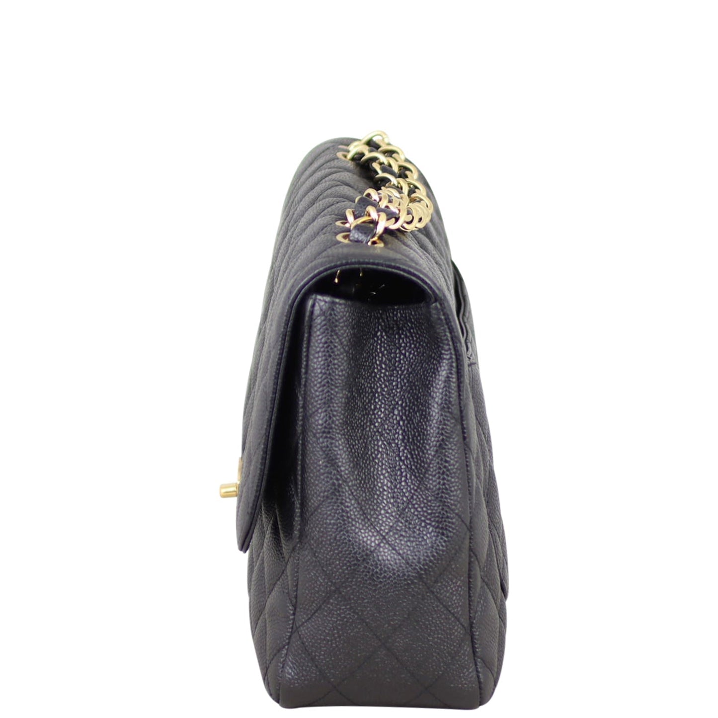 Chanel Classic Single Flap Jumbo | Black Caviar GHW