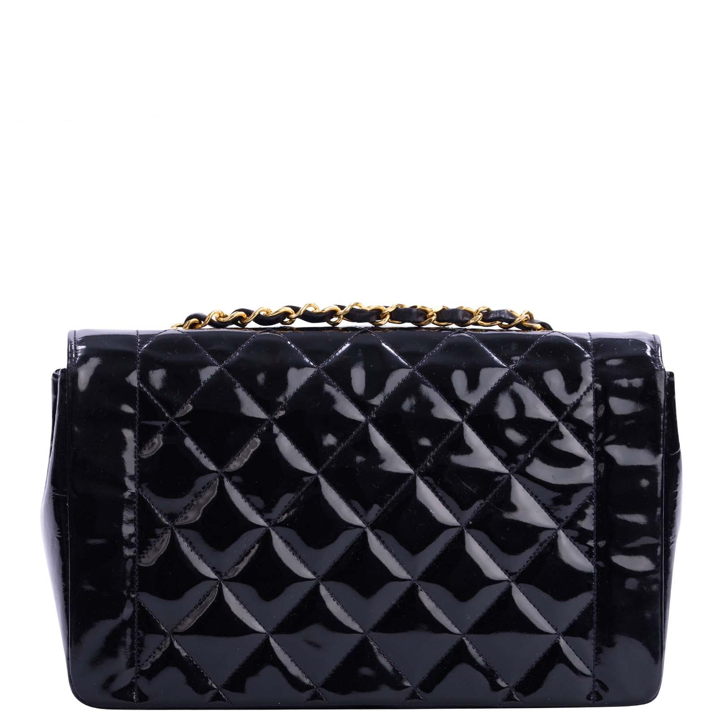 Chanel Quilted Diana Patent Flap Bag | Black GHW