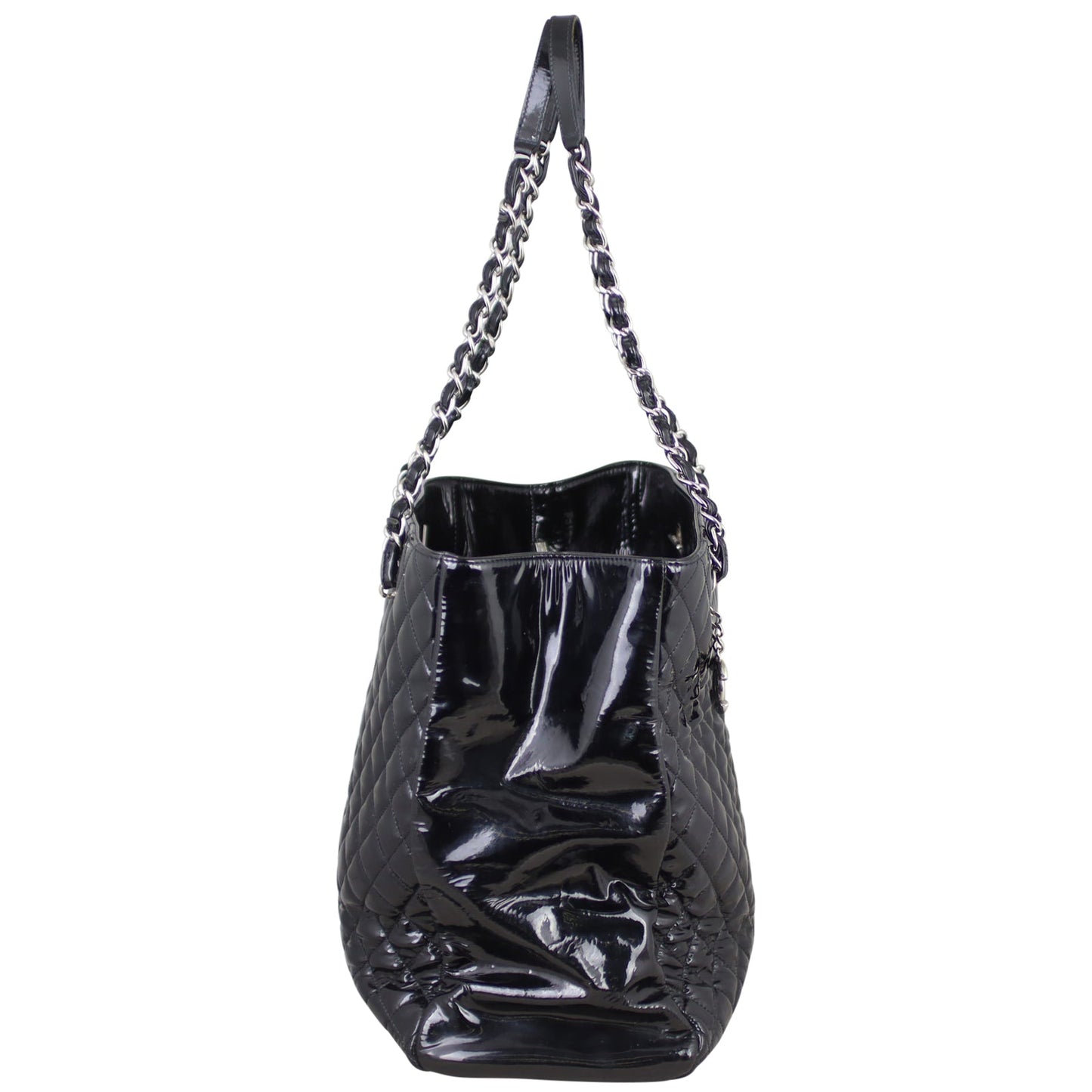 Chanel Quilted Patent Leather Tote