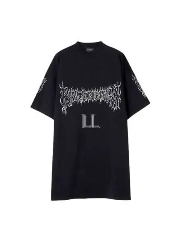 Luxury Balenciaga Trending 2025 Darkwave Cotton Short Sleeve T-Shirt Black