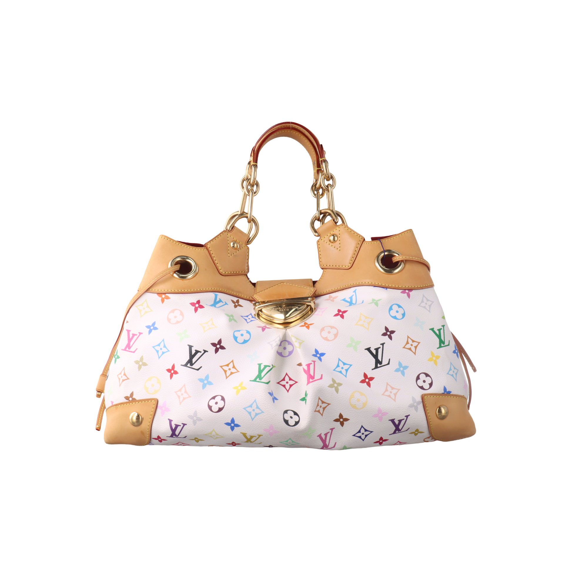Louis Vuitton x Takashi Murakami Ursula Shoulder Bag White Multicolor