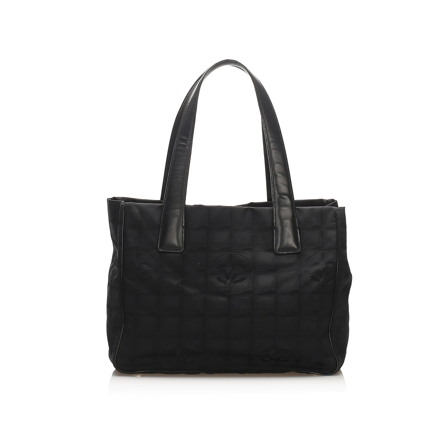 Chanel New Travel Line Canvas Tote Bag Black