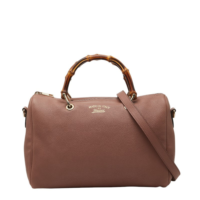 Gucci Bamboo Leather 2way Bag