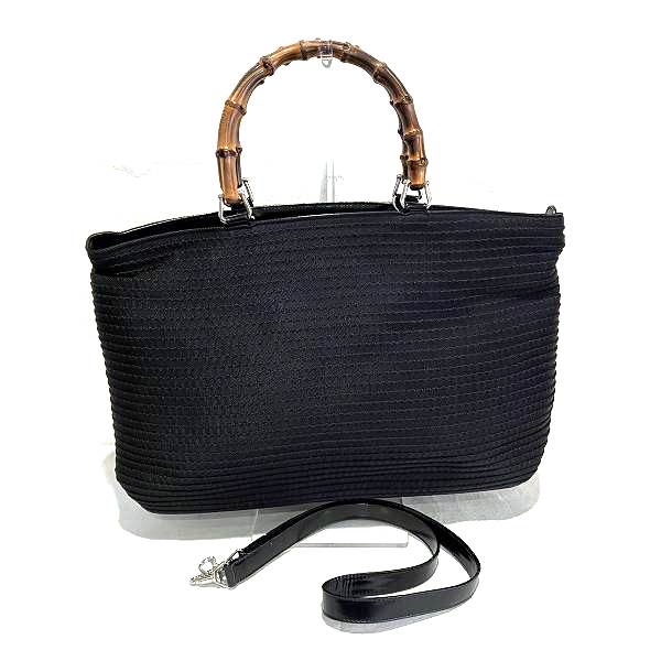 Gucci Bamboo Nylon Canvas 2way Bag