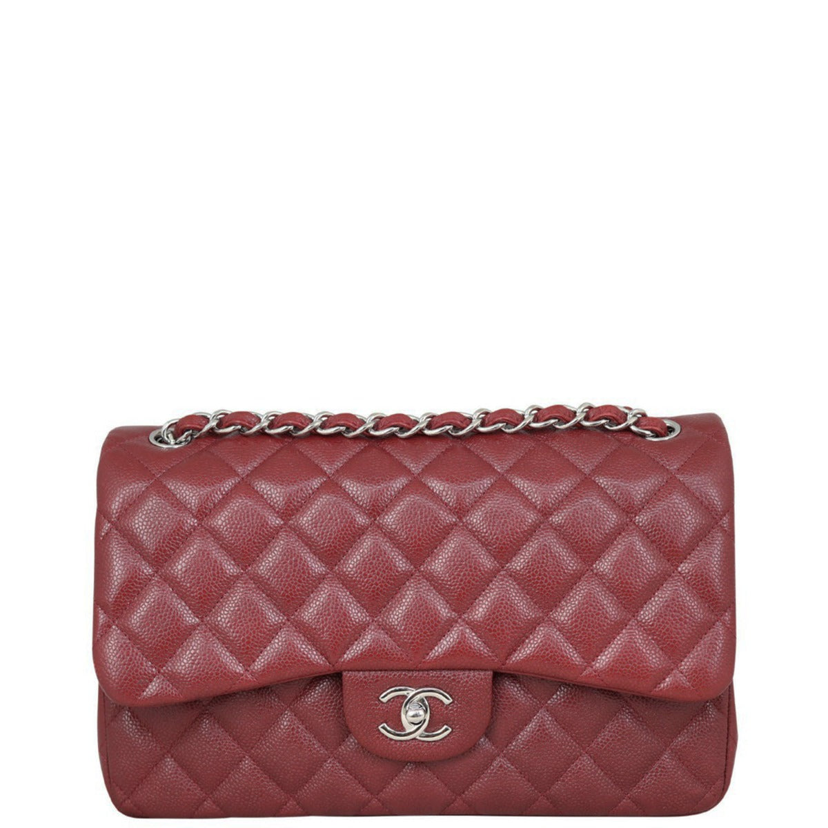 Chanel Classic Double Flap Jumbo | Burgundy