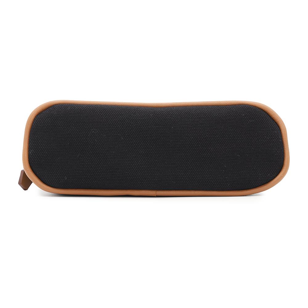 HERMES Bolide Pouch Black Cotton Leather Size Mini mini