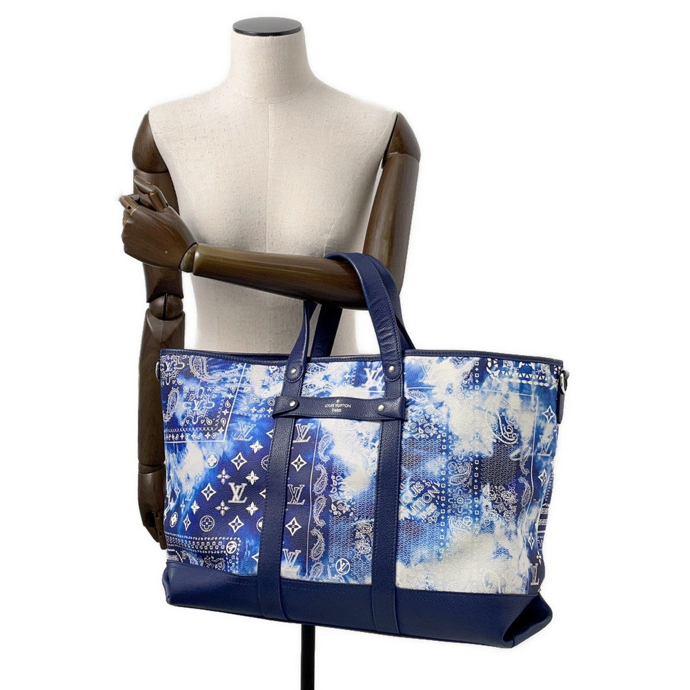 LOUIS VUITTON Trolley tote BlueM20553 Monogram ?Bandana