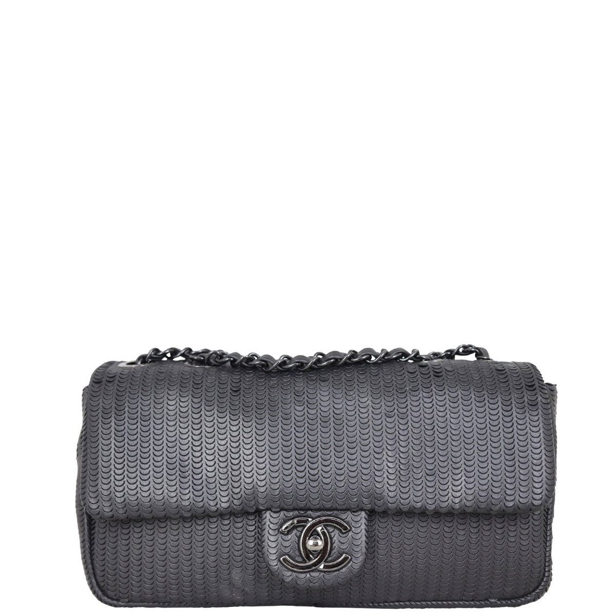Chanel CC Laser Cut Flap Bag