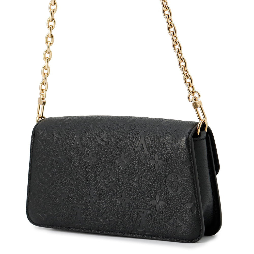 LOUIS VUITTON Wallet on Chain Metis NoirM82637 Monogram Empreinte Leather