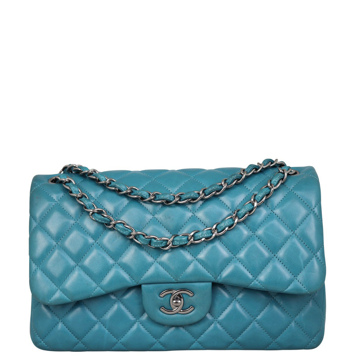 Chanel Classic Double Flap Jumbo | Peacock Blue