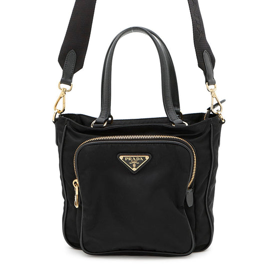 PRADA Nylon 2wayTote Bag Black1BG308 Nylon Leather