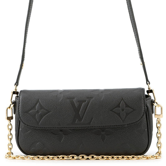 LOUIS VUITTON Wallet on Chain Ivy BlackM82154 Monogram Empreinte Leather
