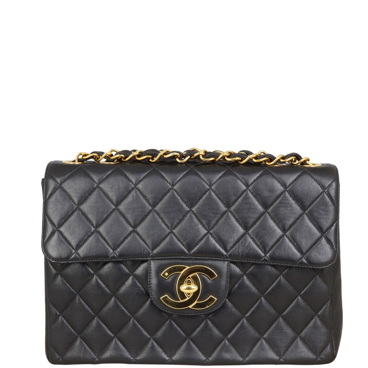 Chanel Maxi Jumbo XL Single Flap Bag | Black GHW
