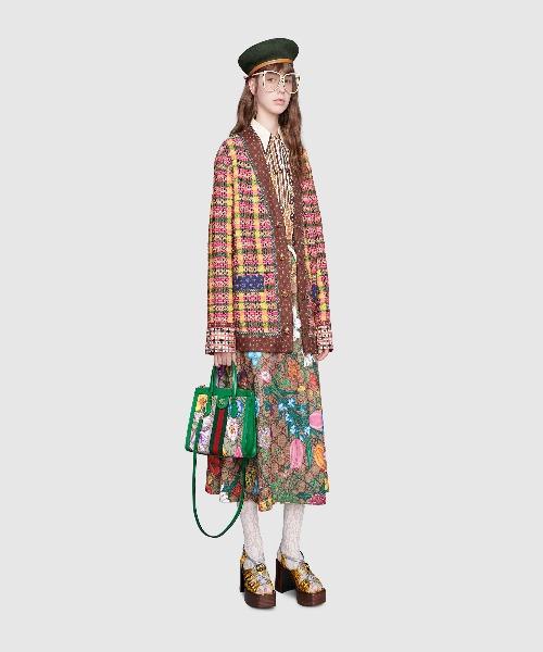 Gucci Online Exclusive Ophidia GG Flora small tote bag