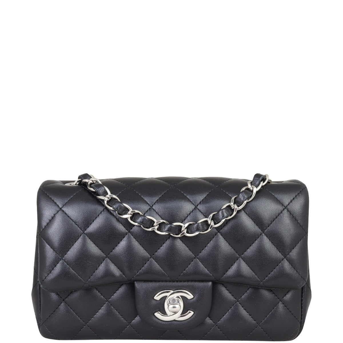 Chanel Classic Flap Mini Rectangular Bag | Black STH
