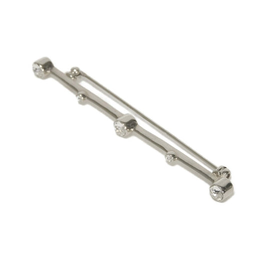 Saint Laurent Paris Crystal Brooch