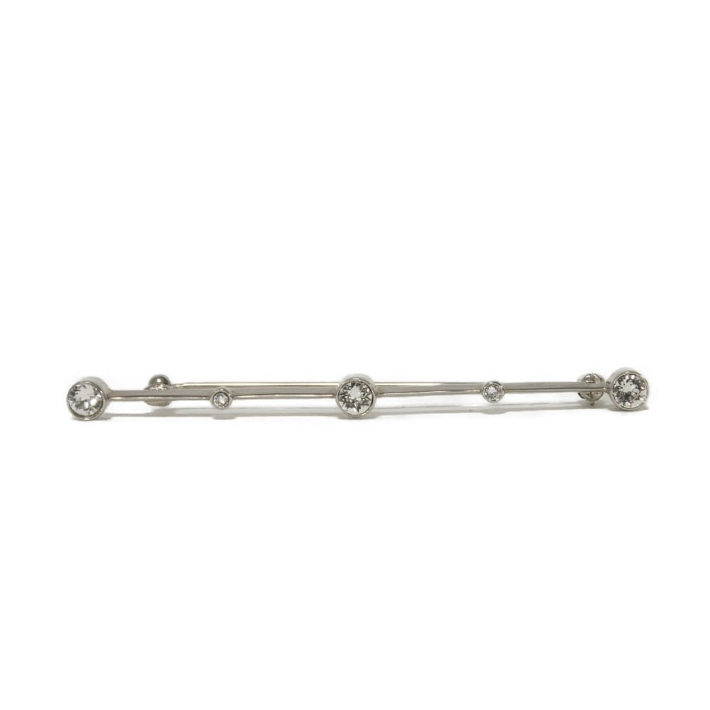 Saint Laurent Paris Crystal Brooch