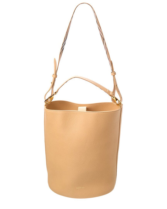Burberry Medium Leather Bucket Bag
