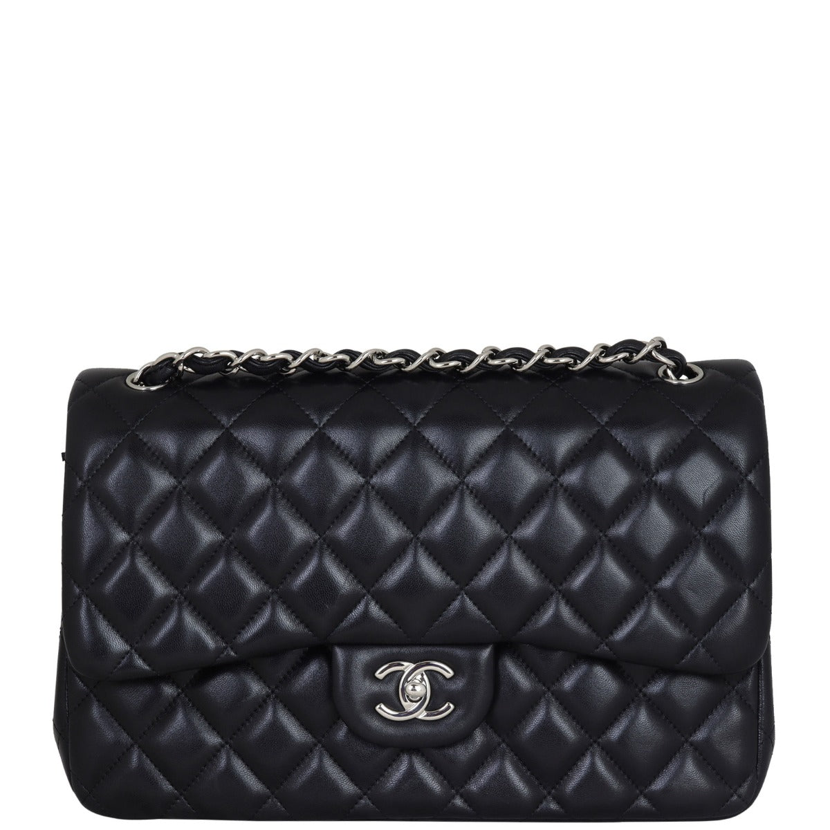 Chanel Classic Double Flap Jumbo | Black Lambskin STH