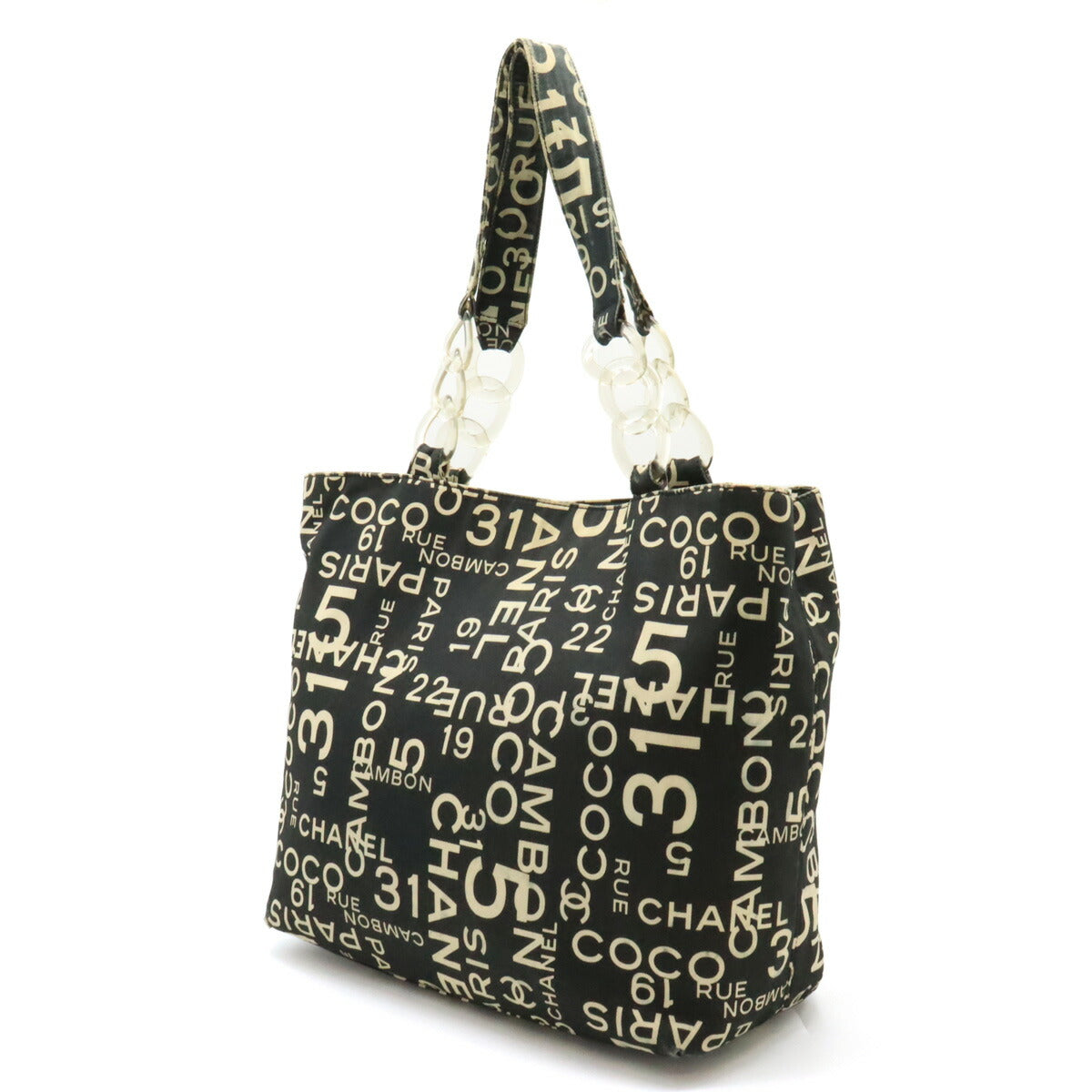 Chanel By Sea Line Canvas 2way Tote Bag A18303