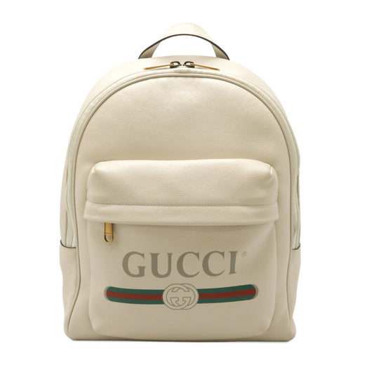 Gucci Gucci Print Leather Backpack