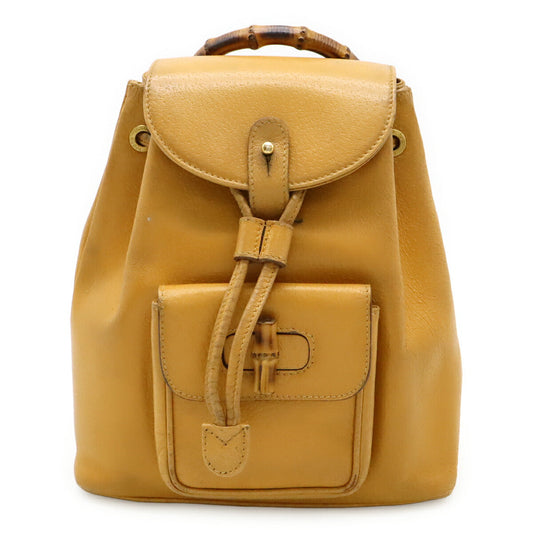 Gucci Bamboo Leather 2way Backpack