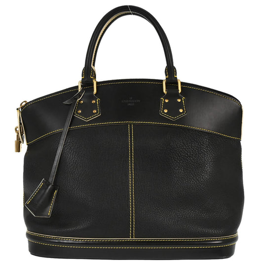 Louis Vuitton 2006 Black Suhali Lockit MM Handbag M91875