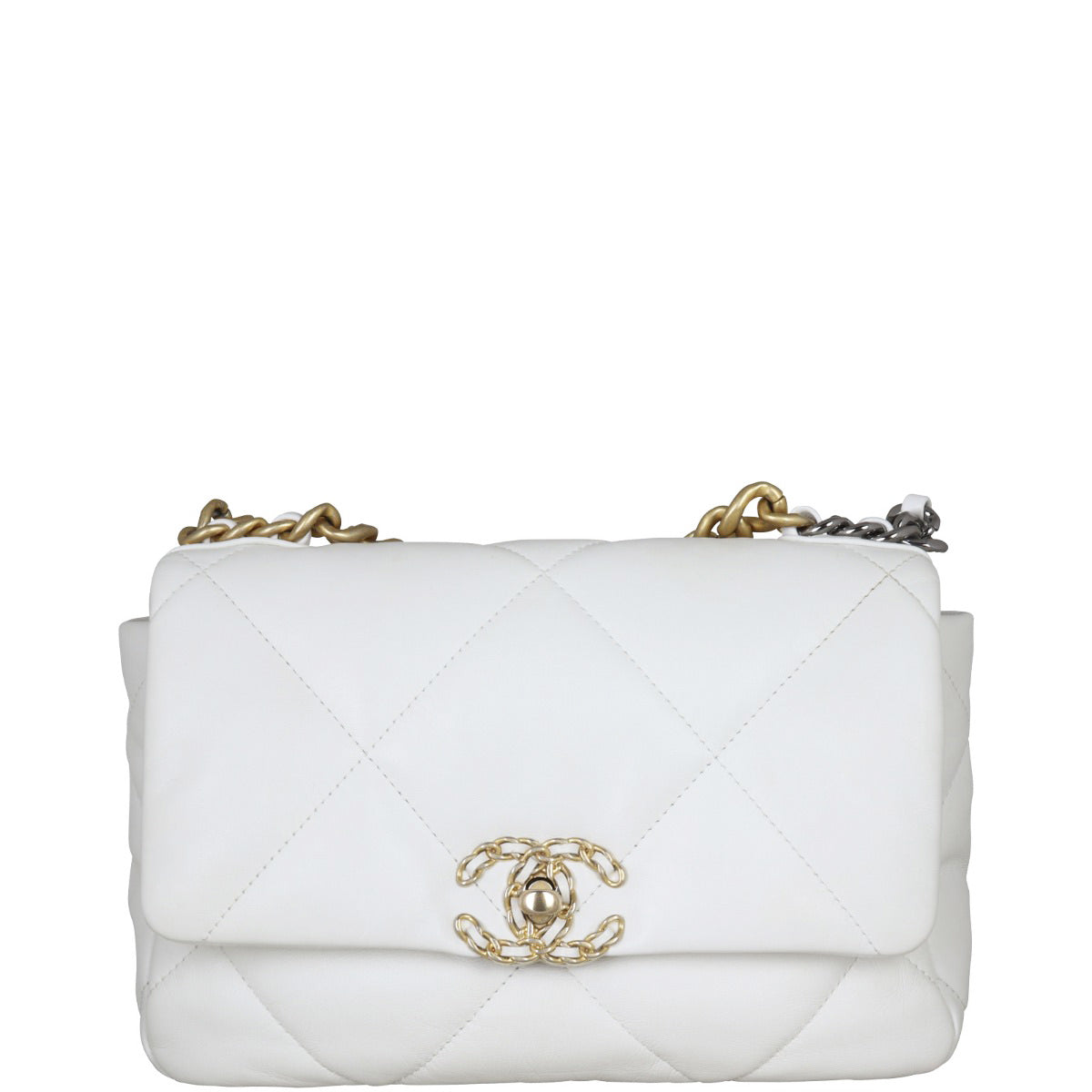 Chanel 19 Flap Bag Medium | White