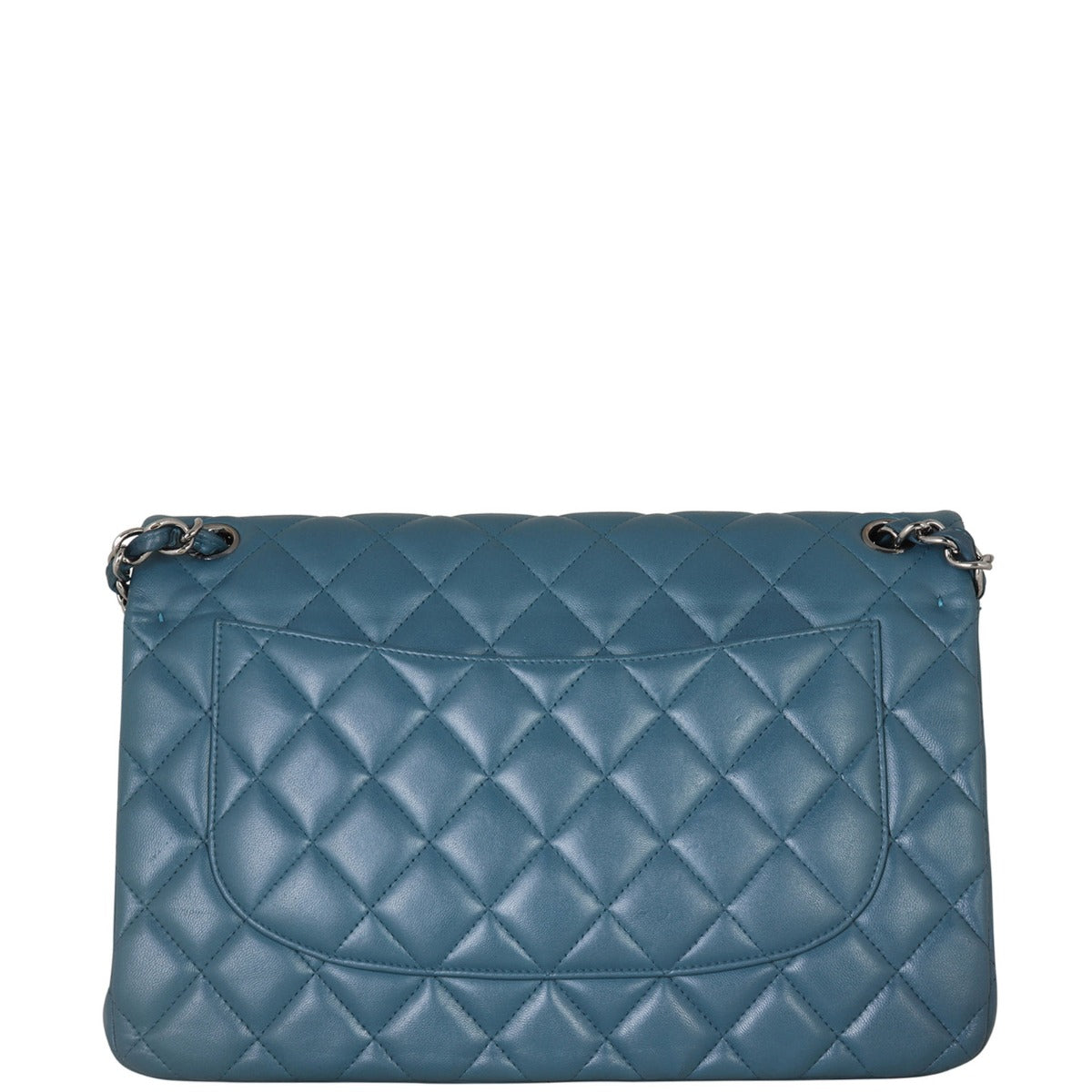 Chanel Classic Double Flap Jumbo | Teal Blue