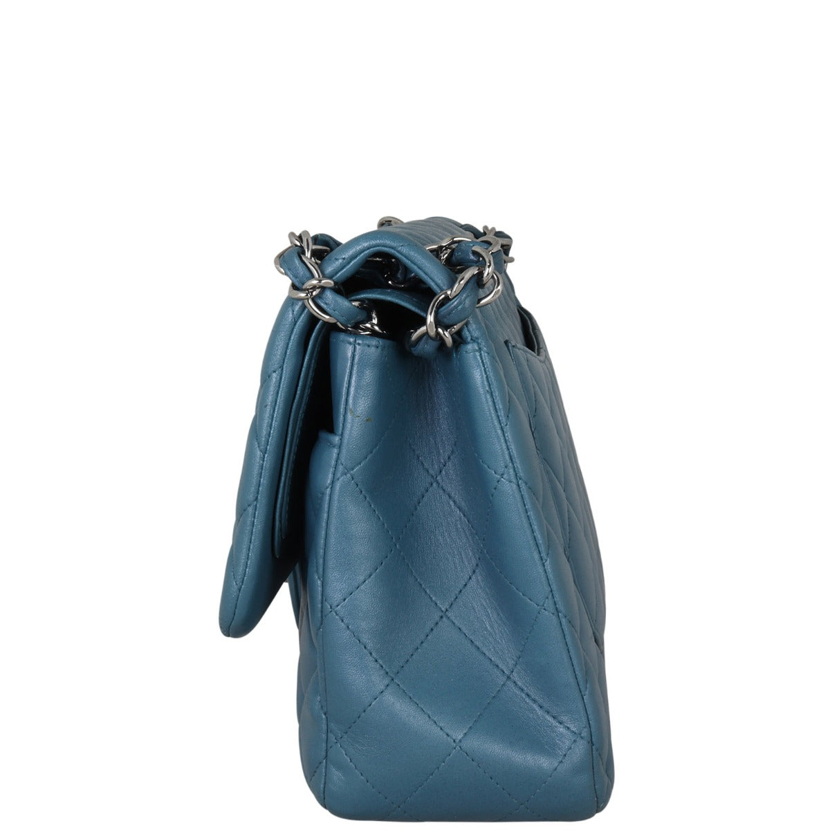 Chanel Classic Double Flap Jumbo | Teal Blue