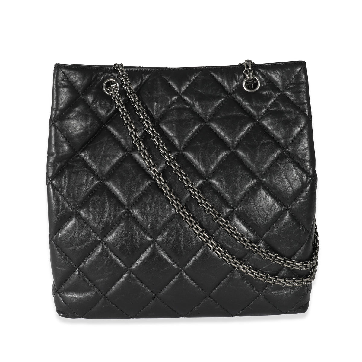 CHANEL Black Calfskin Tall 2.55 Reissue Tote