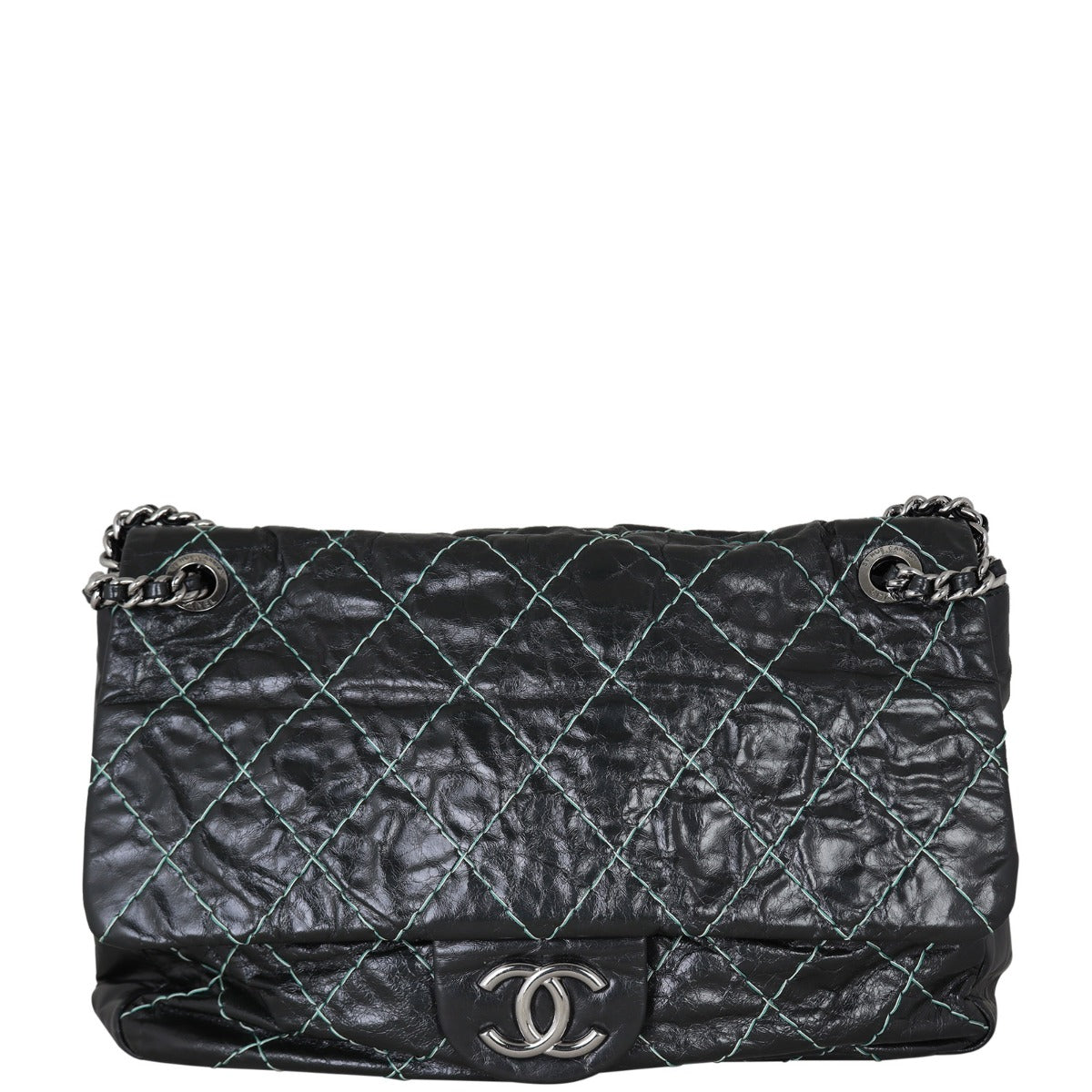 Chanel Double Stitch Chain Flap Jumbo