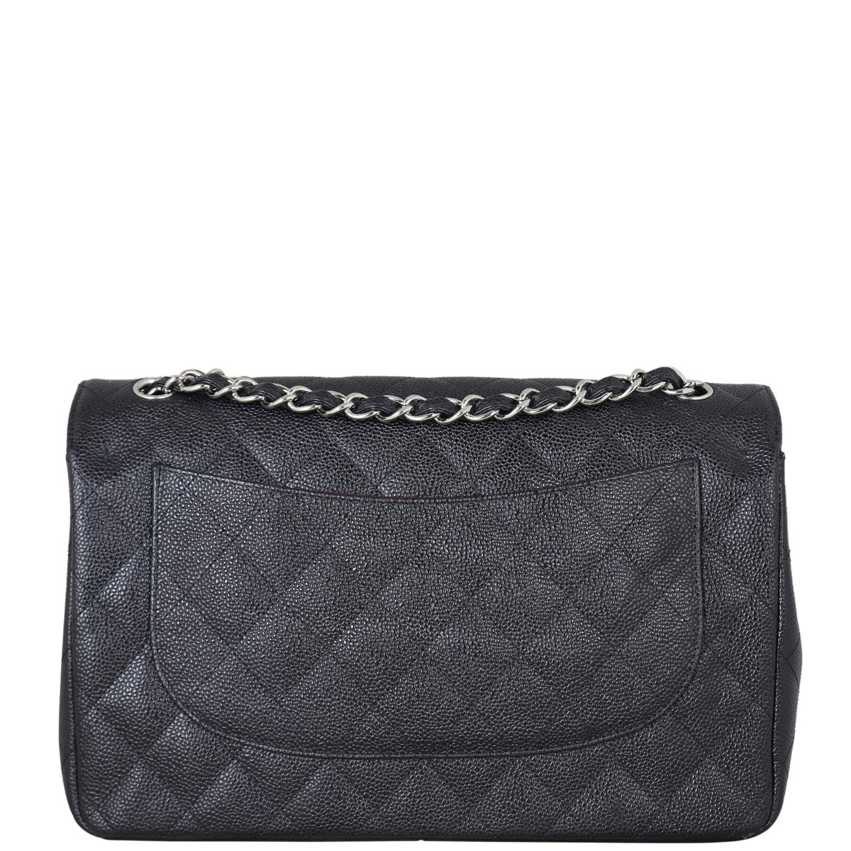 Chanel Classic Double Flap Jumbo | Black Caviar Diamond
