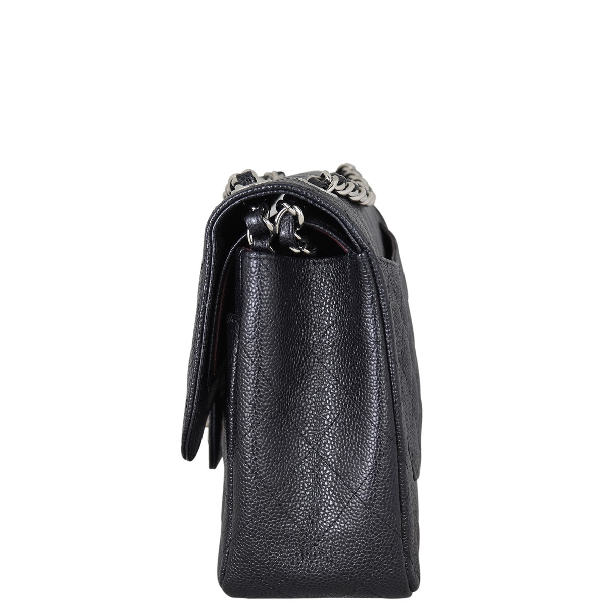 Chanel Classic Double Flap Jumbo | Black Caviar Diamond