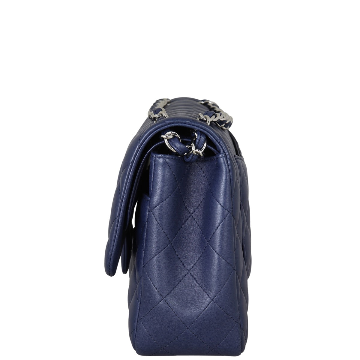 Chanel Classic Double Flap Jumbo | Navy Blue Lambskin