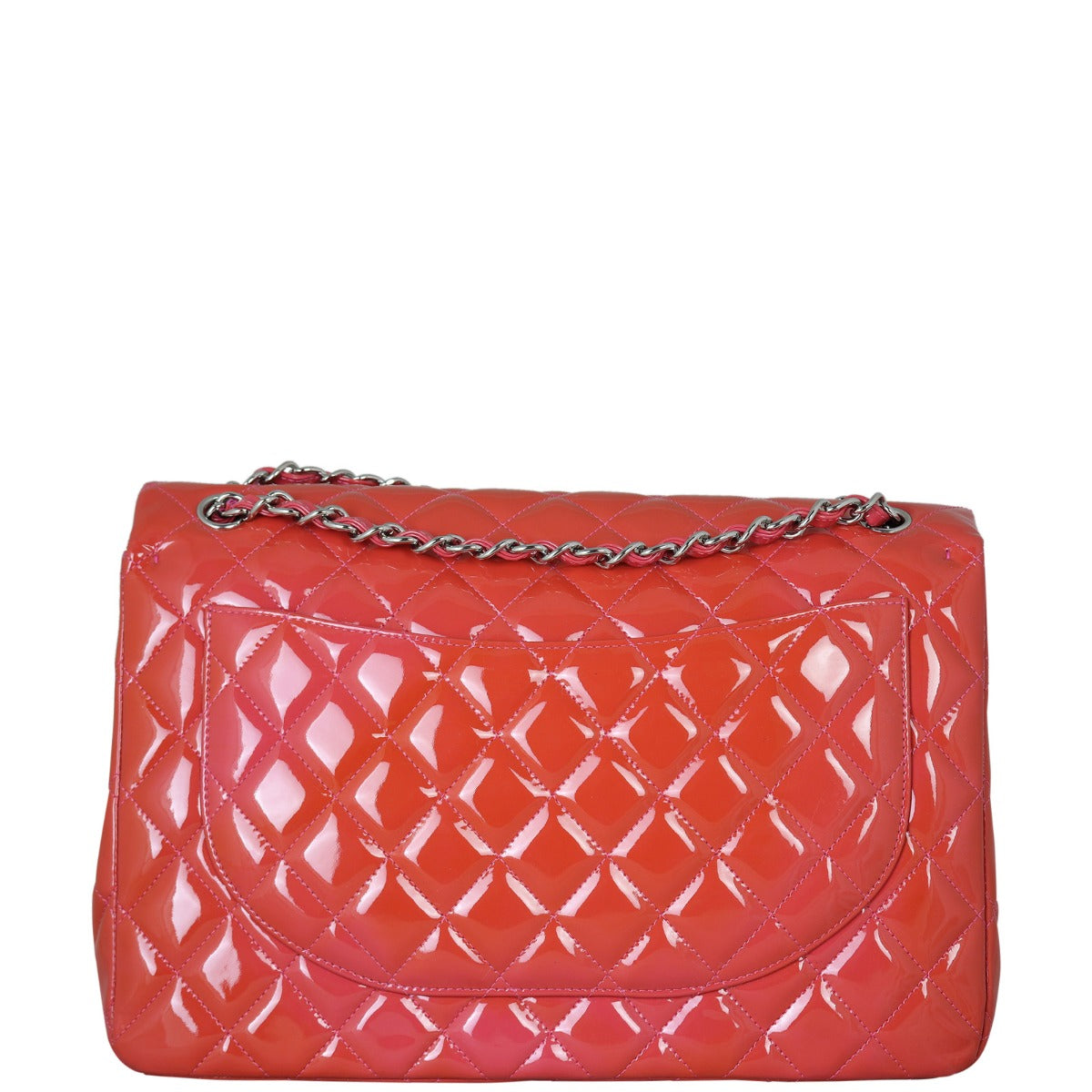 Chanel Classic Double Flap Maxi Pink Patent