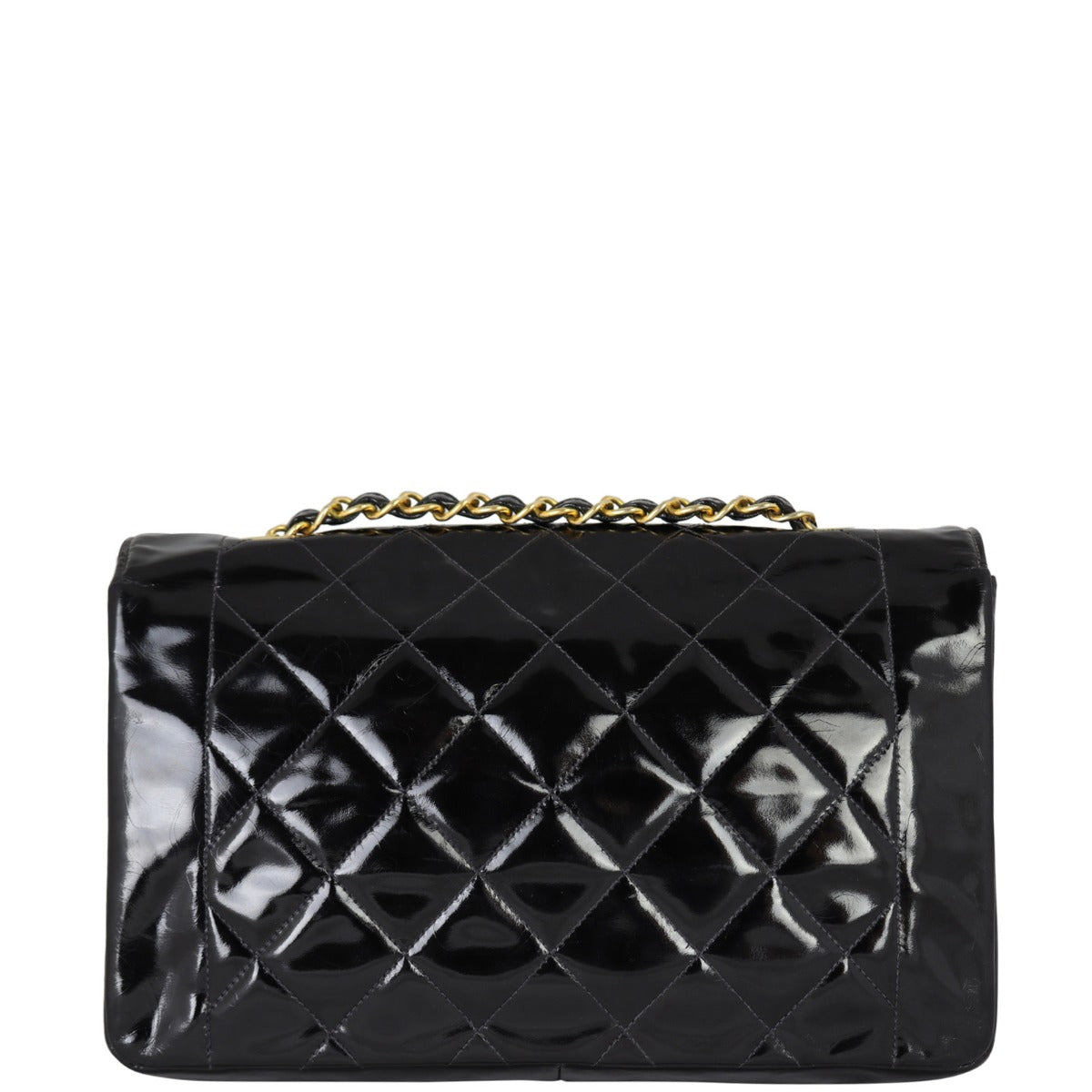 Chanel Quilted Diana Patent Flap Bag | Gold Hardware