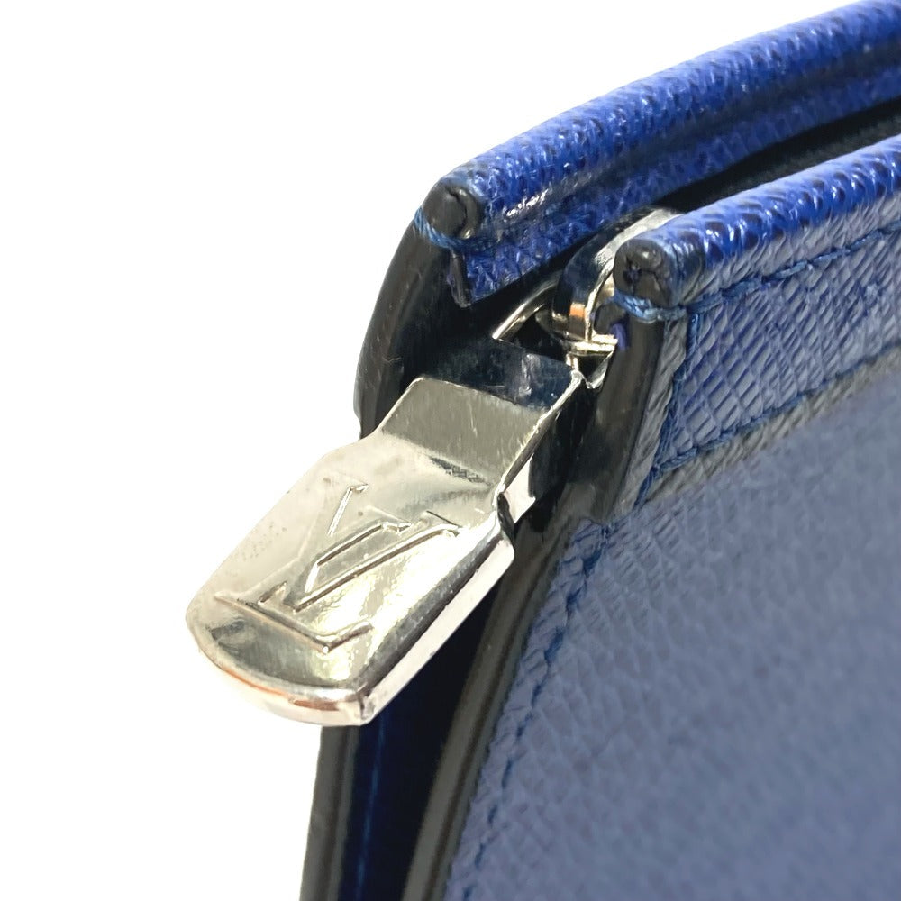 LOUIS VUITTON business bag M30575 Taiga Leather blue Taiga Pochette Voyage MM mens