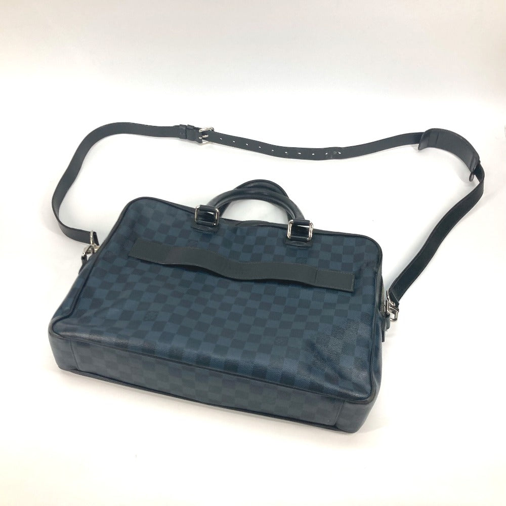 LOUIS VUITTON Business bag m41347 Damier Cobalt Canvas black Damier Cobalt Porto Documan Business PDB mens