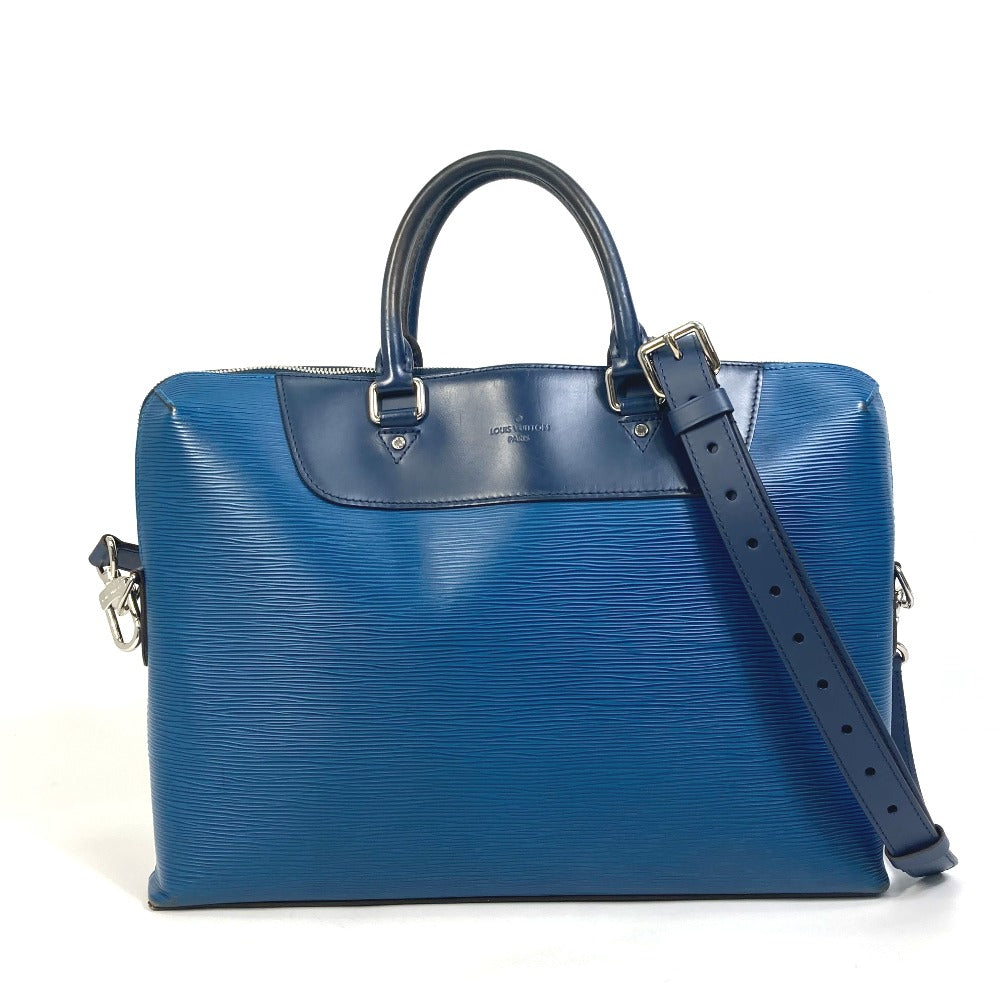 LOUIS VUITTON Business bag M51700 Epi Leather blue Porto documan Jules PDJ Handbag mens