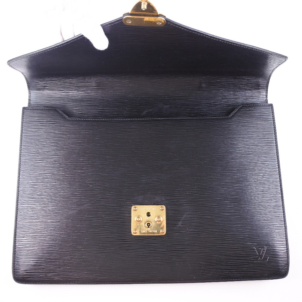 LOUIS VUITTON Business bag M54412 Epi Leather black Cerviet ambassador mens