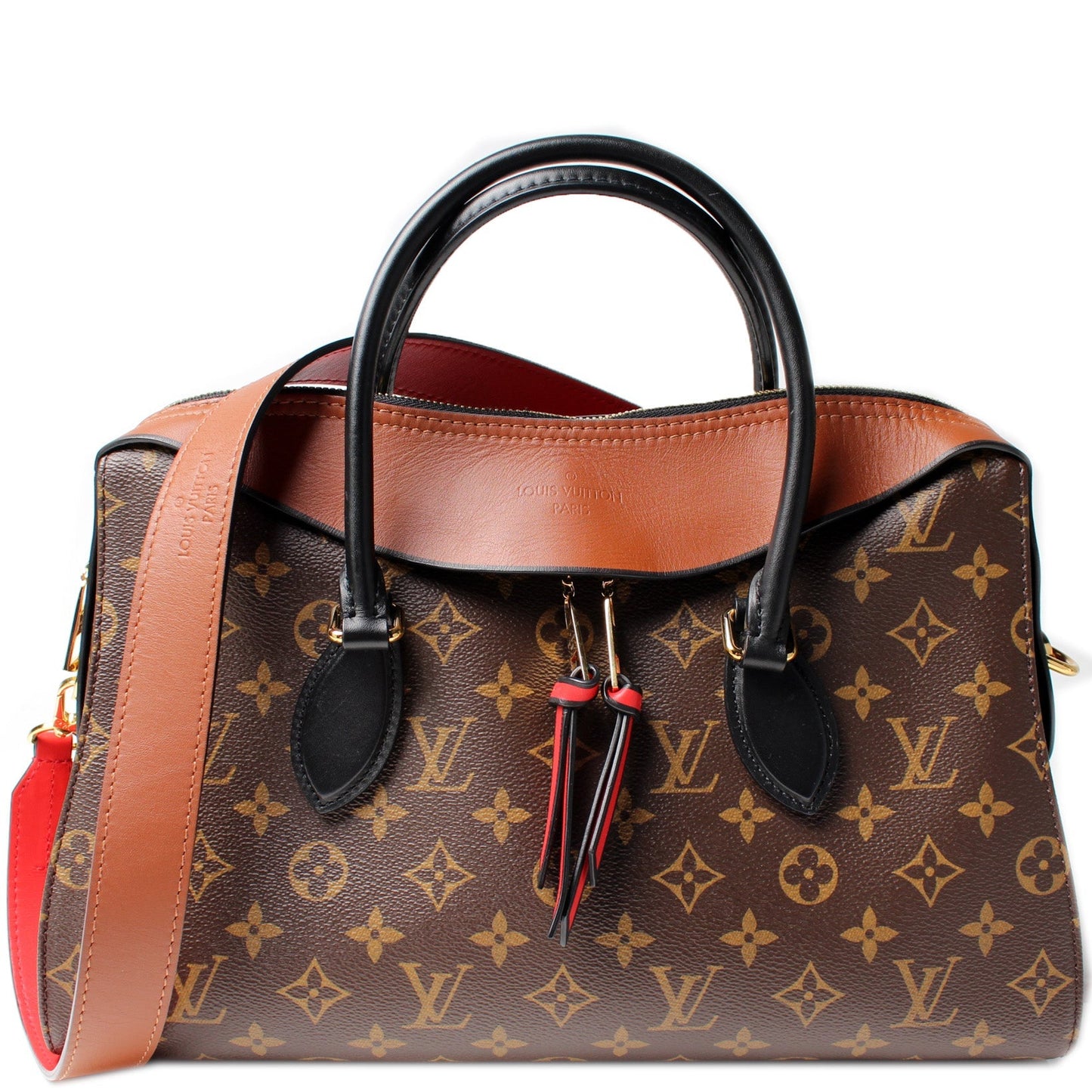 Louis Vuitton Tuileries Monogram / Leather Satchel