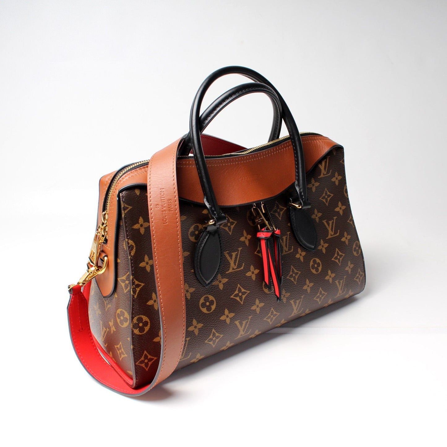 Louis Vuitton Tuileries Monogram / Leather Satchel