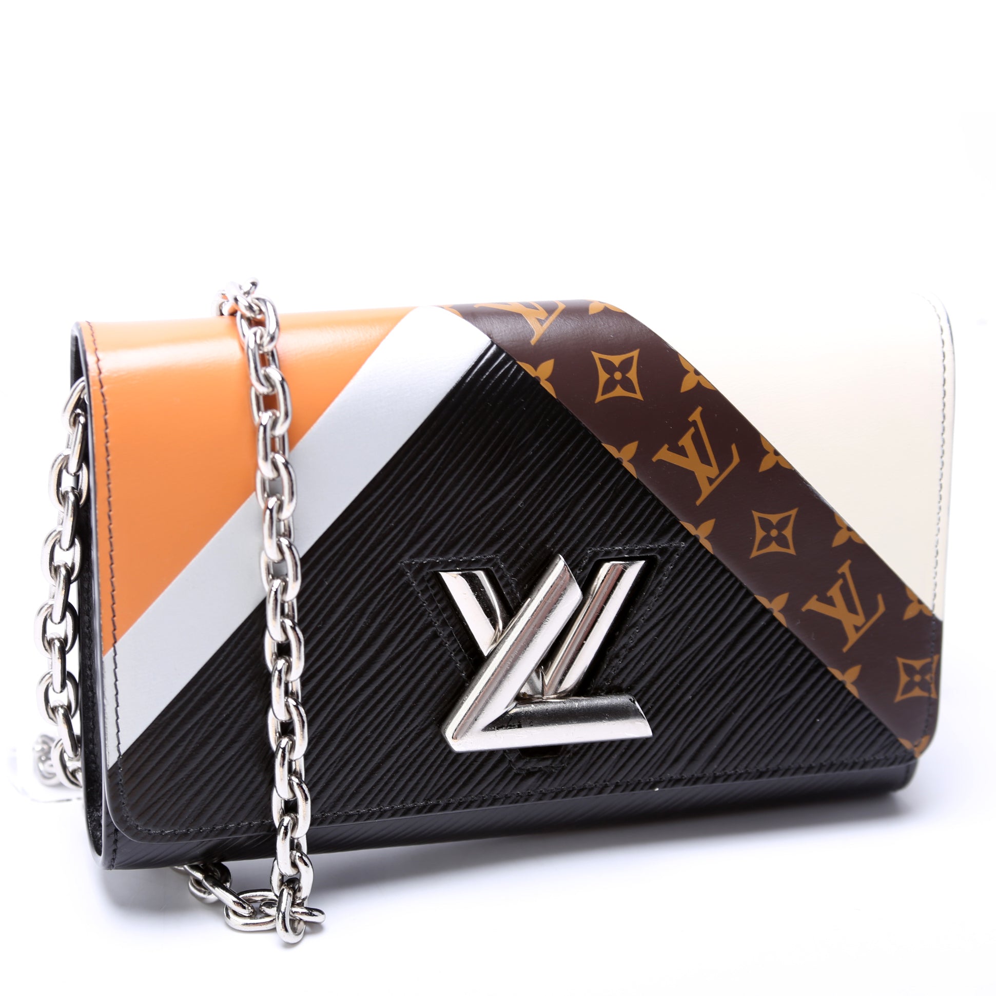 Louis Vuitton Twist Chain Wallet Calfskin Monogram Epi